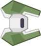 Green spaceship 1